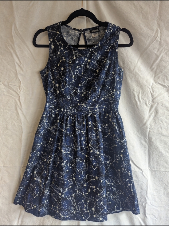 Retrolicious Dresses & Skirts - Cotton Navy Constellation Print Sleeveless Dress